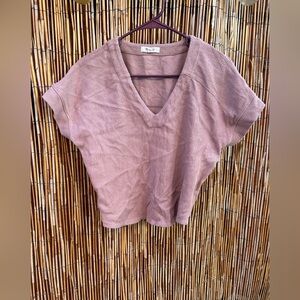 Madewell Dusty Pink Knit Top